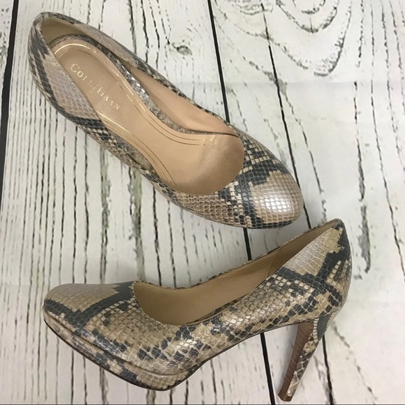 Cole Haan Shoes - Cole Haan Heels Stiletto Snake croc skin print 7
